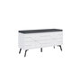 Hanah Home Dune Bench - Blanco